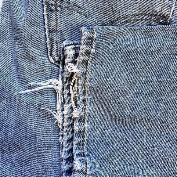 Vintage 90s Levis 505 Regular Fit Straight Leg USA Made Distressed Faded 36X30 - Picture 9 of 12